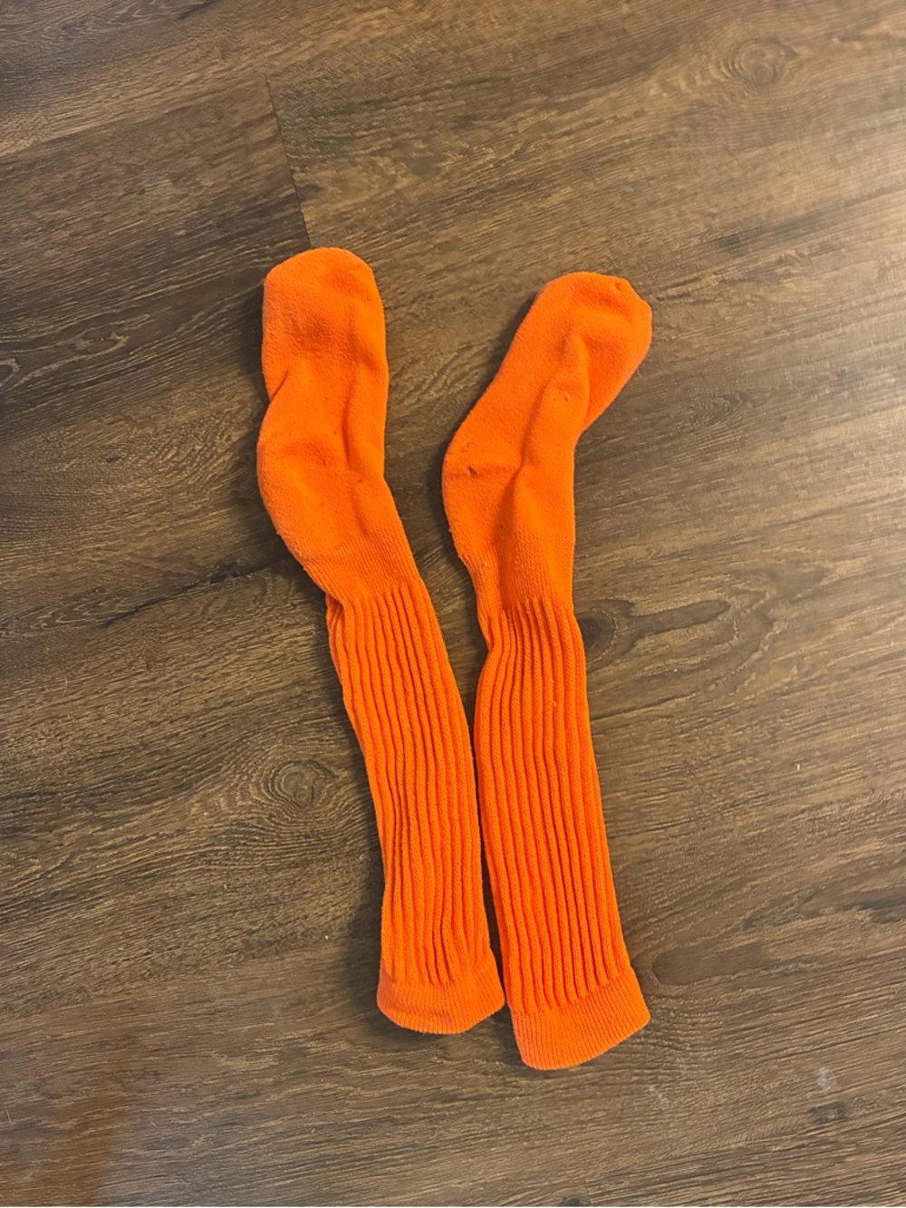 Bright Orange Men's Athletic Crew Socks